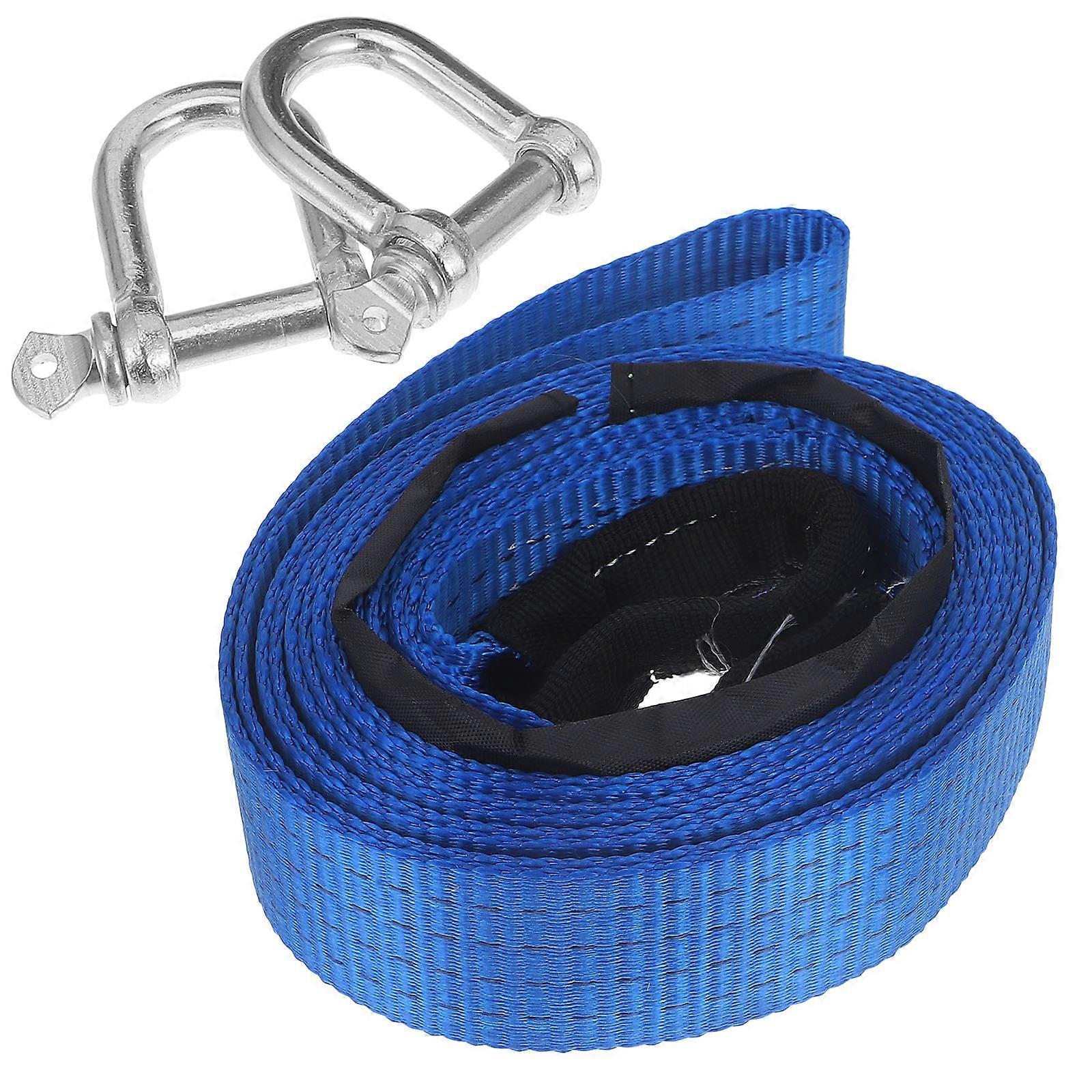 Car Towing Strap Tow Strap With Hook Emergency Situations Versatile Usage 1Set