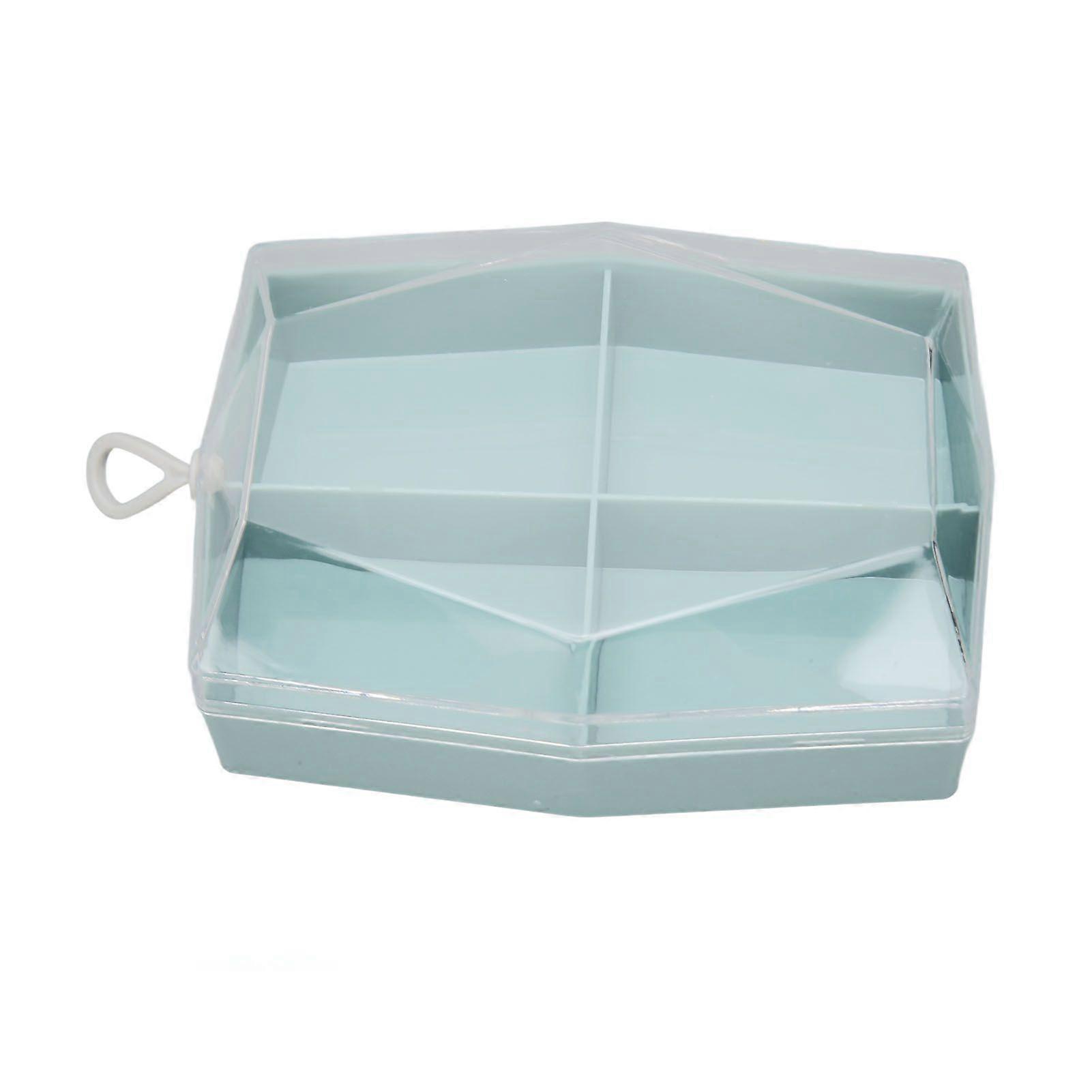 2025 Latest Model 4 Grid Powder Puff Container Portable Elegant Makeup Puff St...