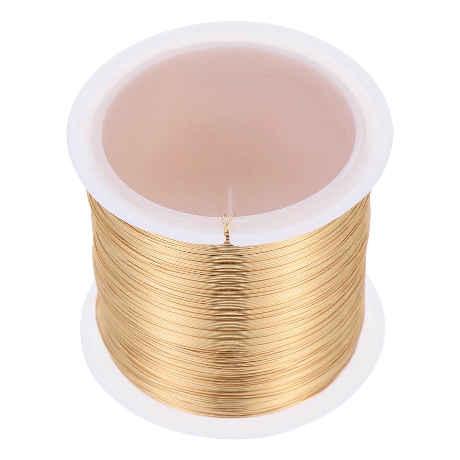 Craft Beading Wire Copper Jewelry Making String Diy Craft Making Round Shape Indoor Use 1 Roll
