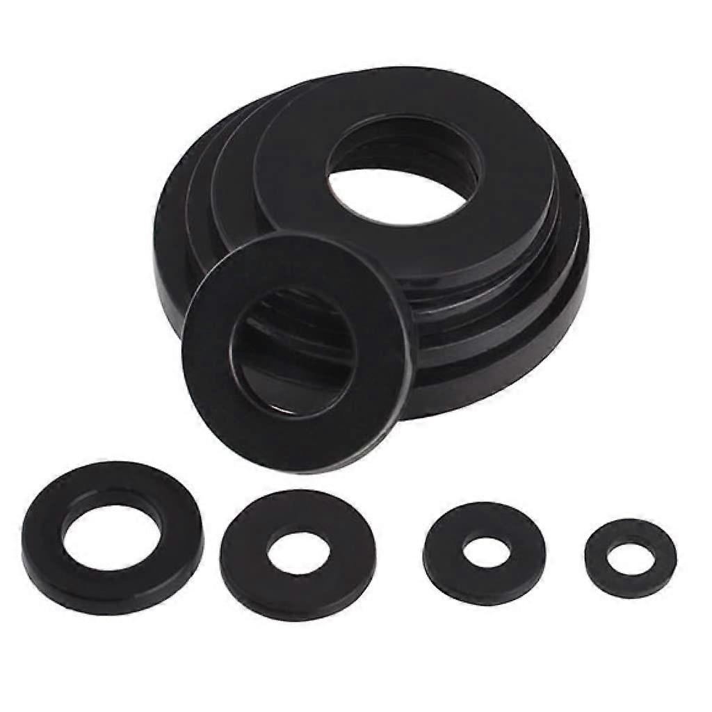 Flat Nylon Washer, White and Black Precision Adjustment Gasket, Durable Plastic Damping Disk, 20mm Size