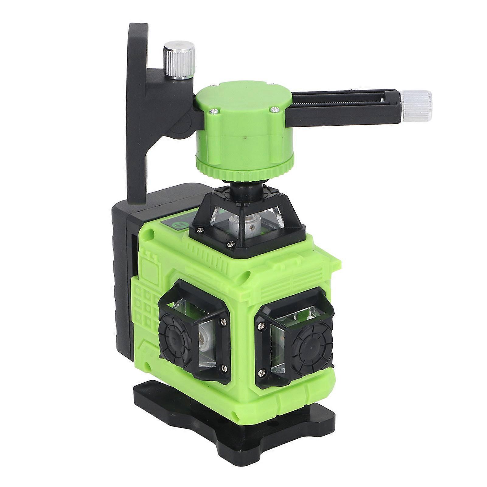 16-Line Green Beam Laser Leveler 4D Self-Leveling 2400mAh Battery