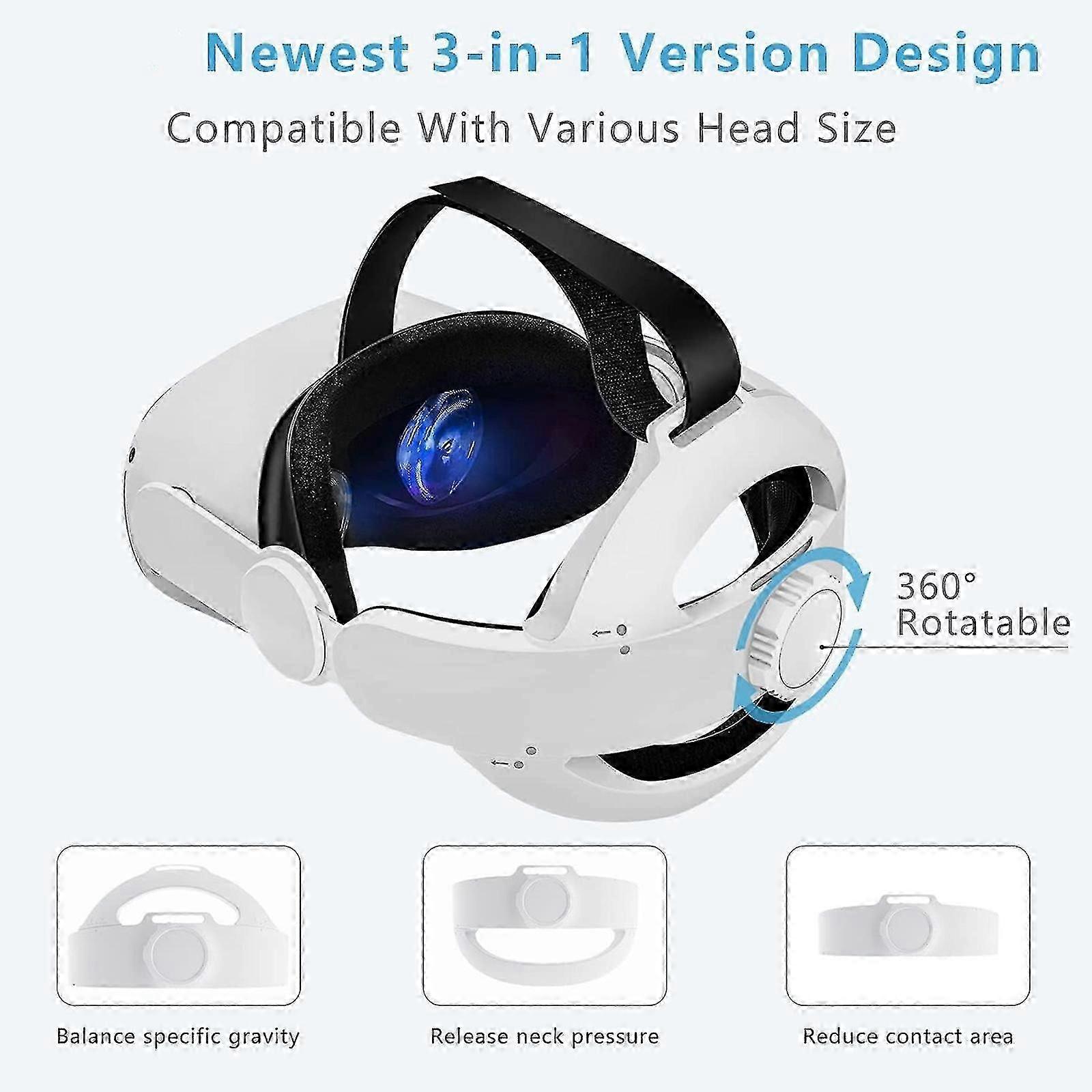 Battery Head Strap 1000mAh VR Headset Accessories for Compatible VR Devices