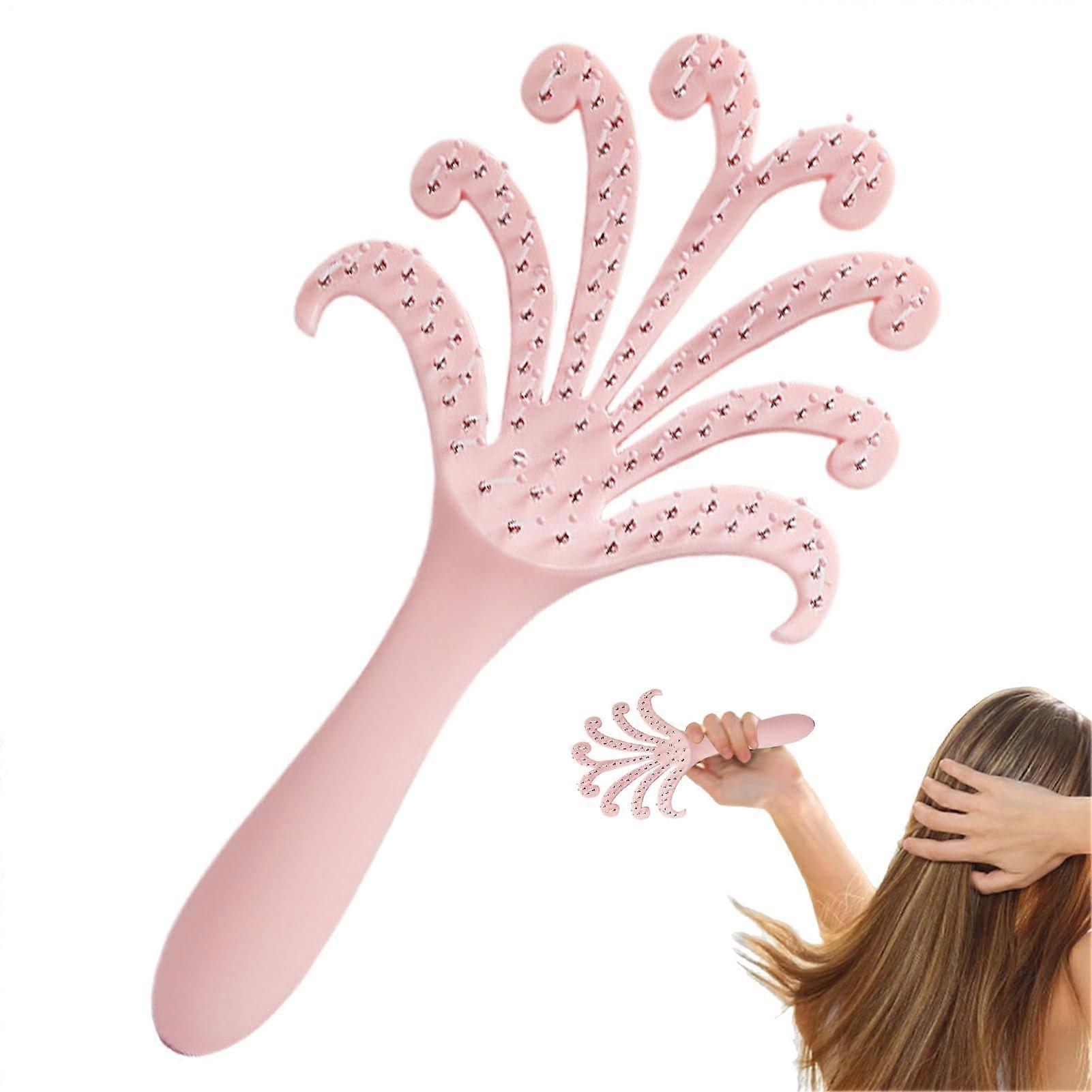 Scalp Comb, Ergonomic Handheld Scalp Massager for Wet & Dry Use, Portable Relaxation Tool for Daily Care, Unisex