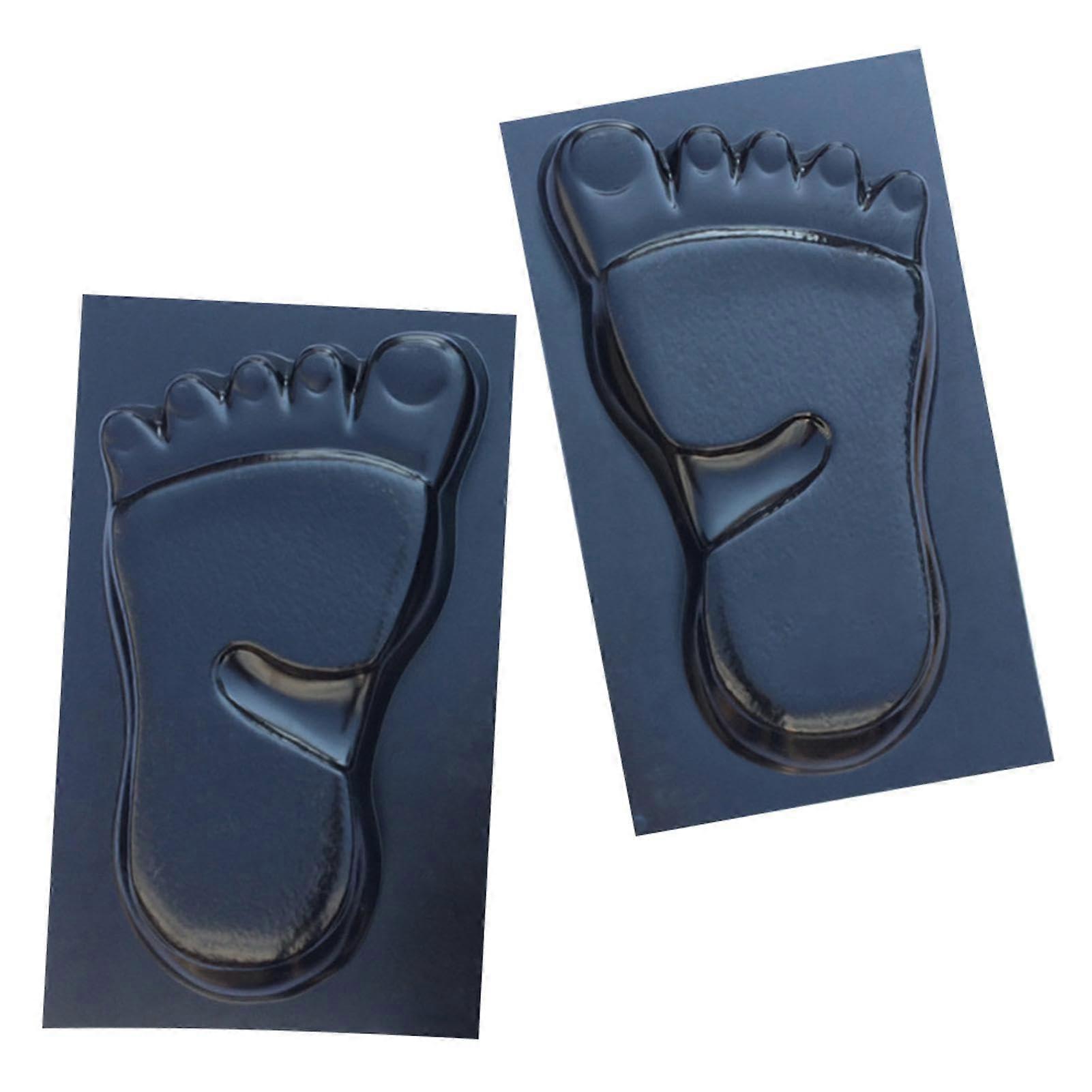 Footprint Stepping Stone Mould 1 Pair for Footpaths, Garden Decoration