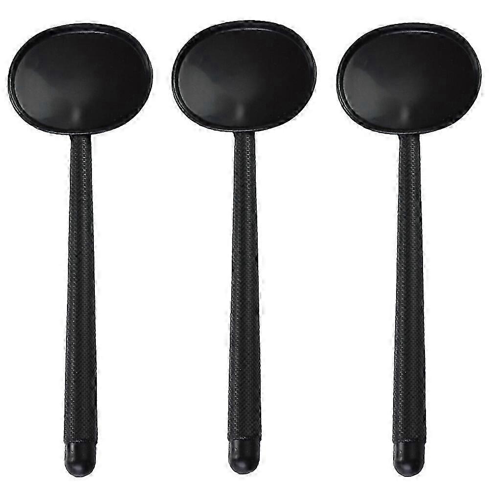 3pcs Handheld Eye Occluder Professional Plastic Black Eye Occluder for Vision Test