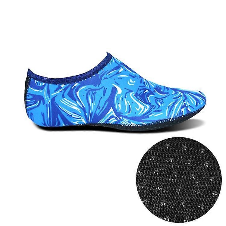 Sapatos e Meias de Mergulho com Impressão de Sola de Tecido Plástico Antiderrapante com Textura de Grão Plástico, Um Par XS
