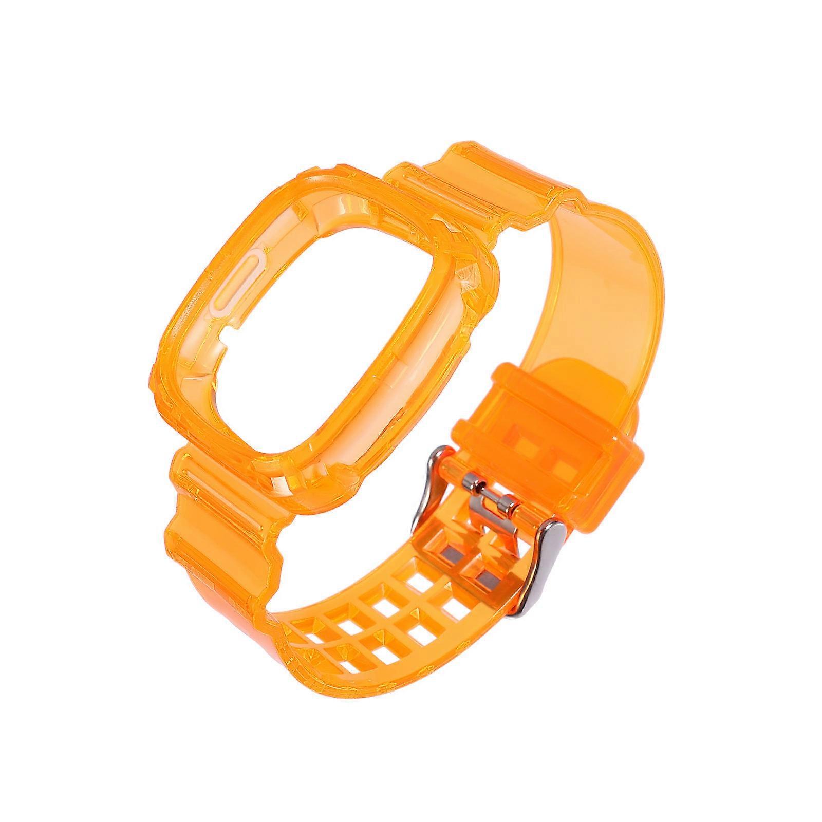 Green TPU Watch Strap Replacement Belt for Watch Use Fashionable Anti-drop Protective Shell Fits