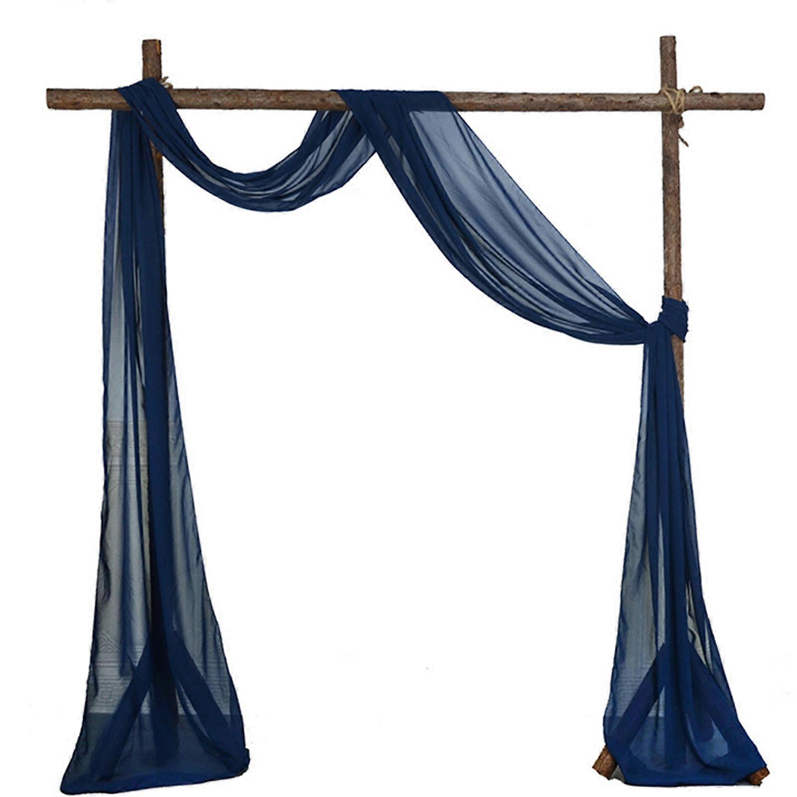 Quick Hanging Wedding Arch Drape Chiffon Arch Drape Durability Polyester Chiffon Curtains for Ceremonies Receptions Tibet