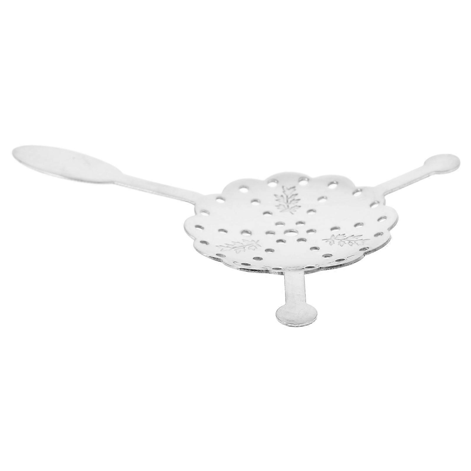 Cuillère à absinthe en acier inoxydable avec goutteur creux, filtre à sucre épais, poignée lisse, compacte et facile à nettoyer pour une utilisation à la maison et au bar