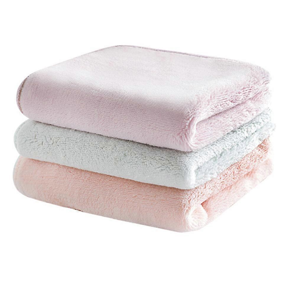 Thickened Microfibre Cleaning Rag for Window and Door Cleaning Water Absorption Light Green 3Pcs