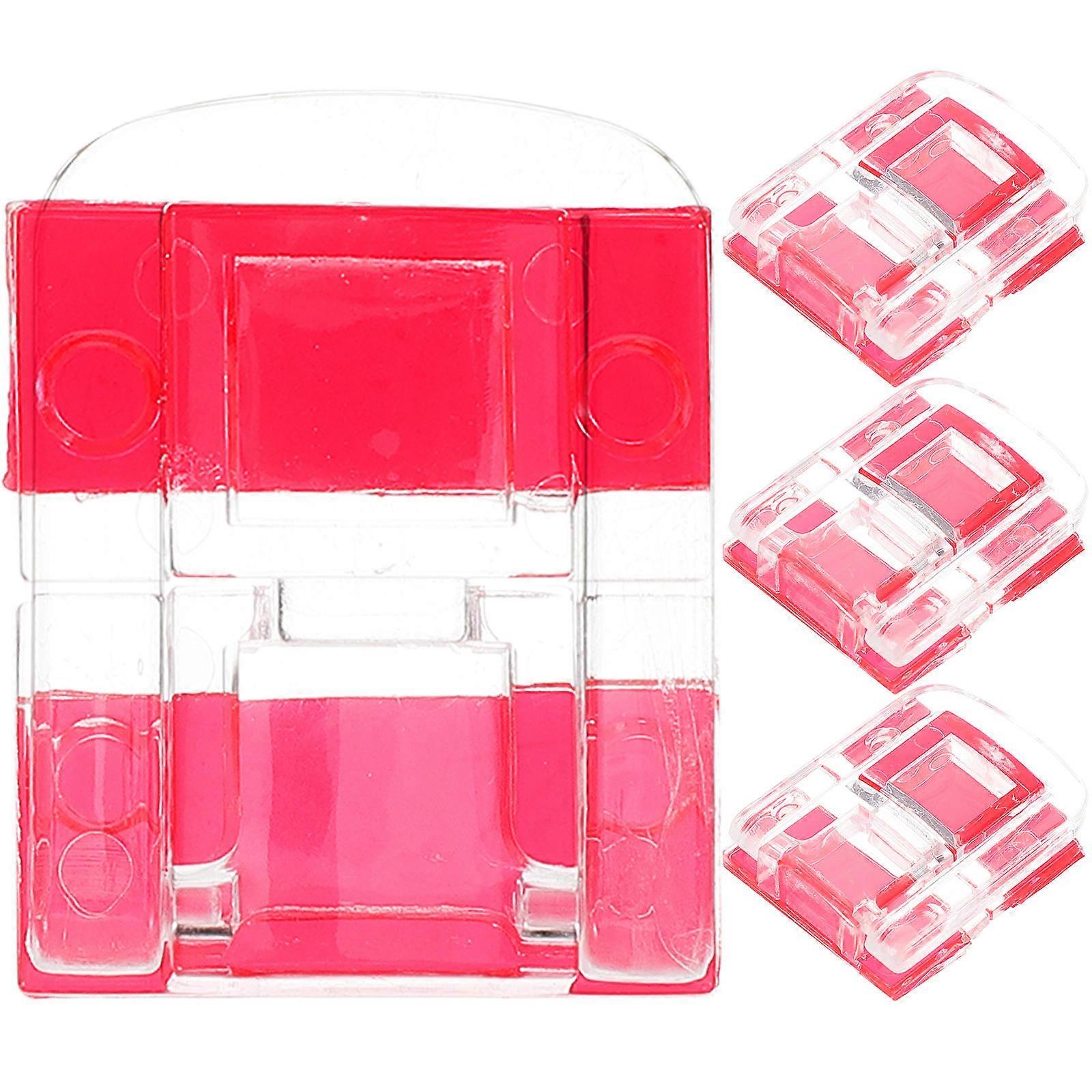 4pcs Acrylic Self Adhesive Hasp Latches for Cabinet Doors – Transparent Locks with Flexible Positioning, Easy No Drill Installation for Security