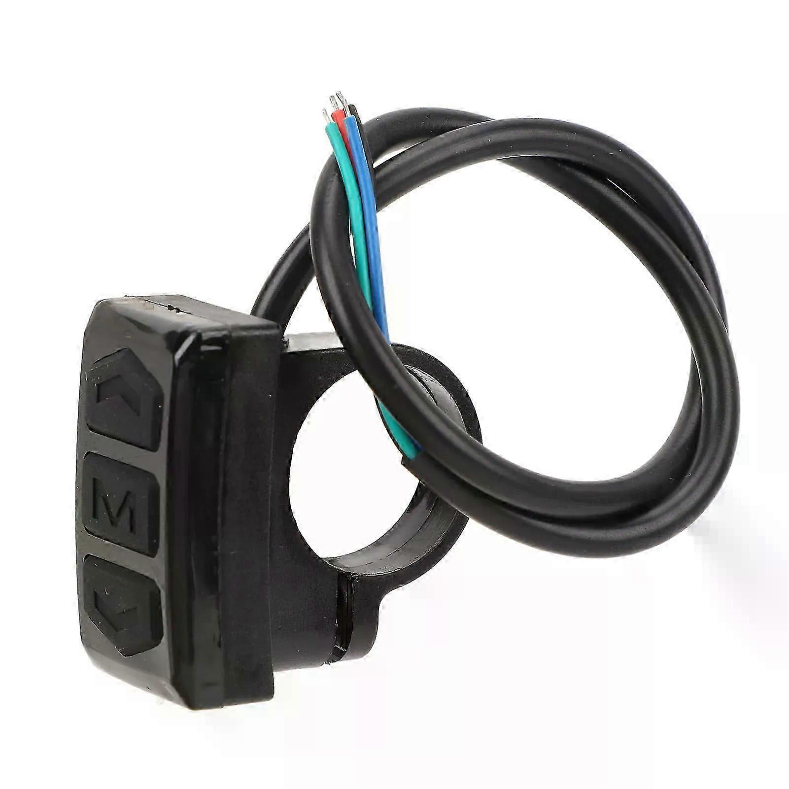 Electric Bike Display Switch Convenient Aesthetic Comfortable Touch Handlebar LCD Display Control Switch for Motorized SZRH A-X