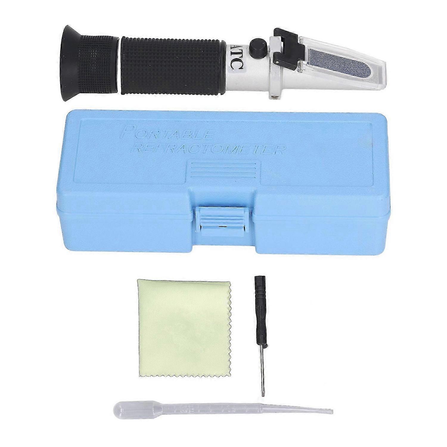 032% Brix Meter Tester Refractometer Portable Handheld ATC Sugar Refractometer for Beverages