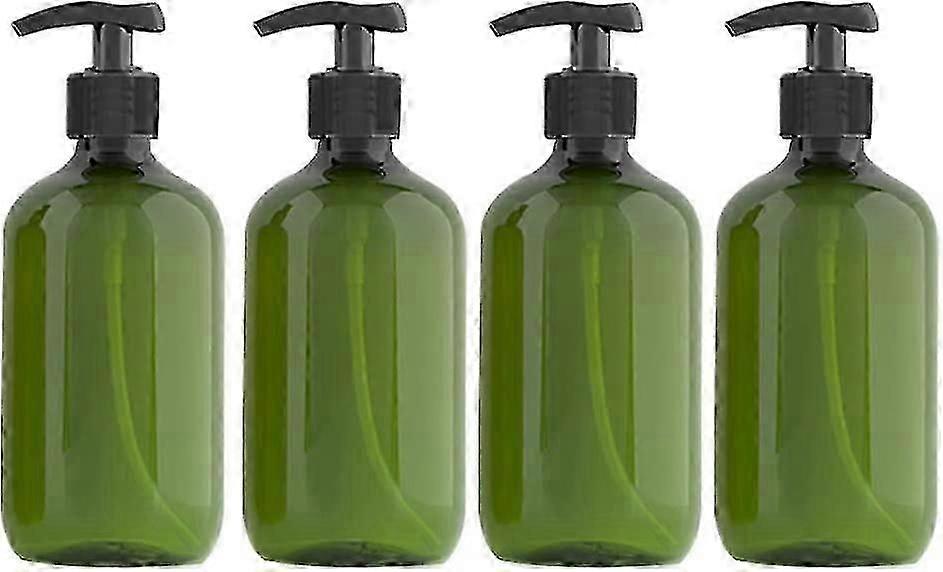 4 Stück Große leere Flaschen Kapazität 300 ml (grün)