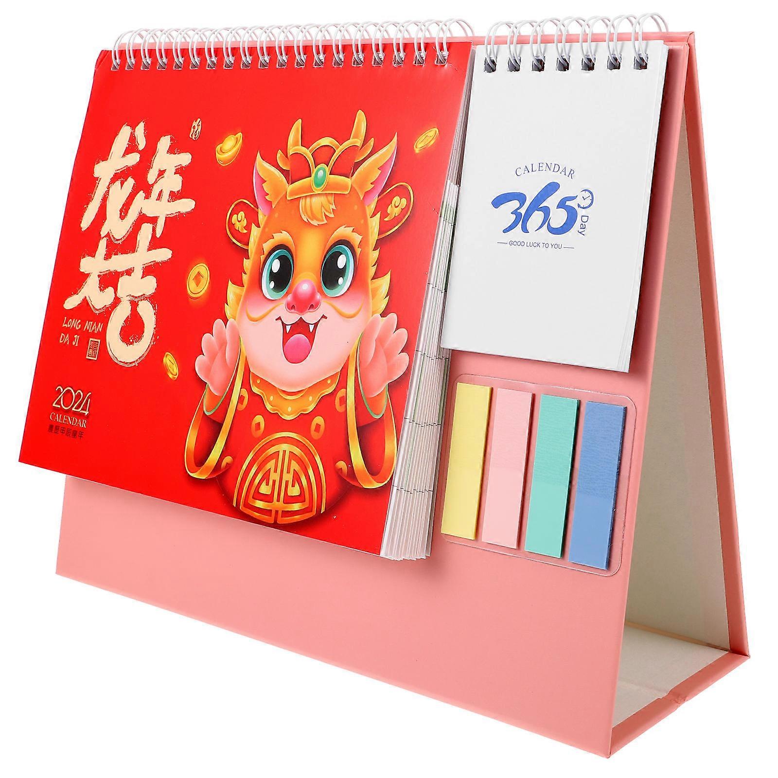 Decorative Month Calendar Desk Standing Calendar Decoration Office Planning Paper 24.00X20.00X8.00CM 1Pack