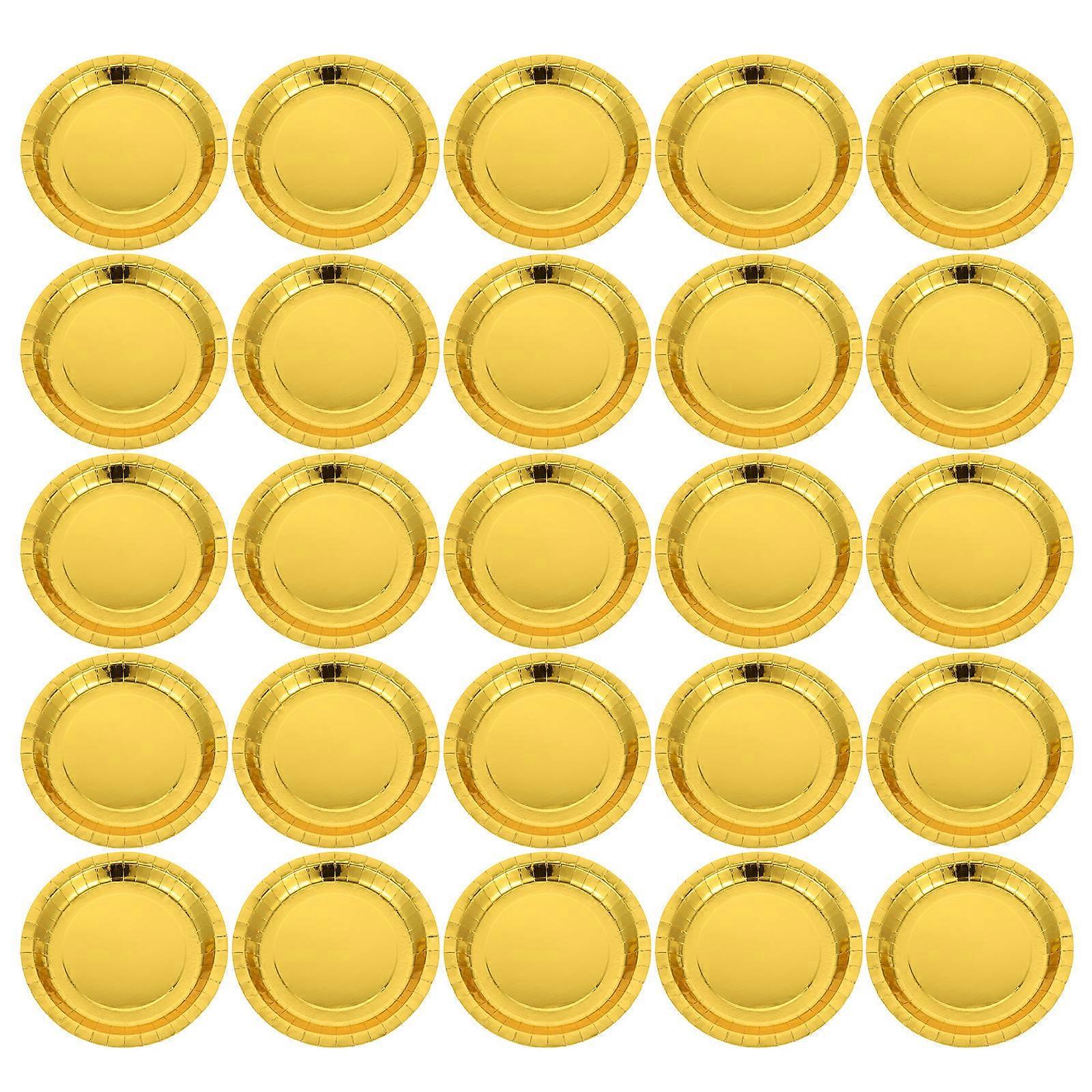 Wedding Dessert Plates Convenient Party Plate Dessert Table Multi-Function 9 Inches Paper 30Pcs