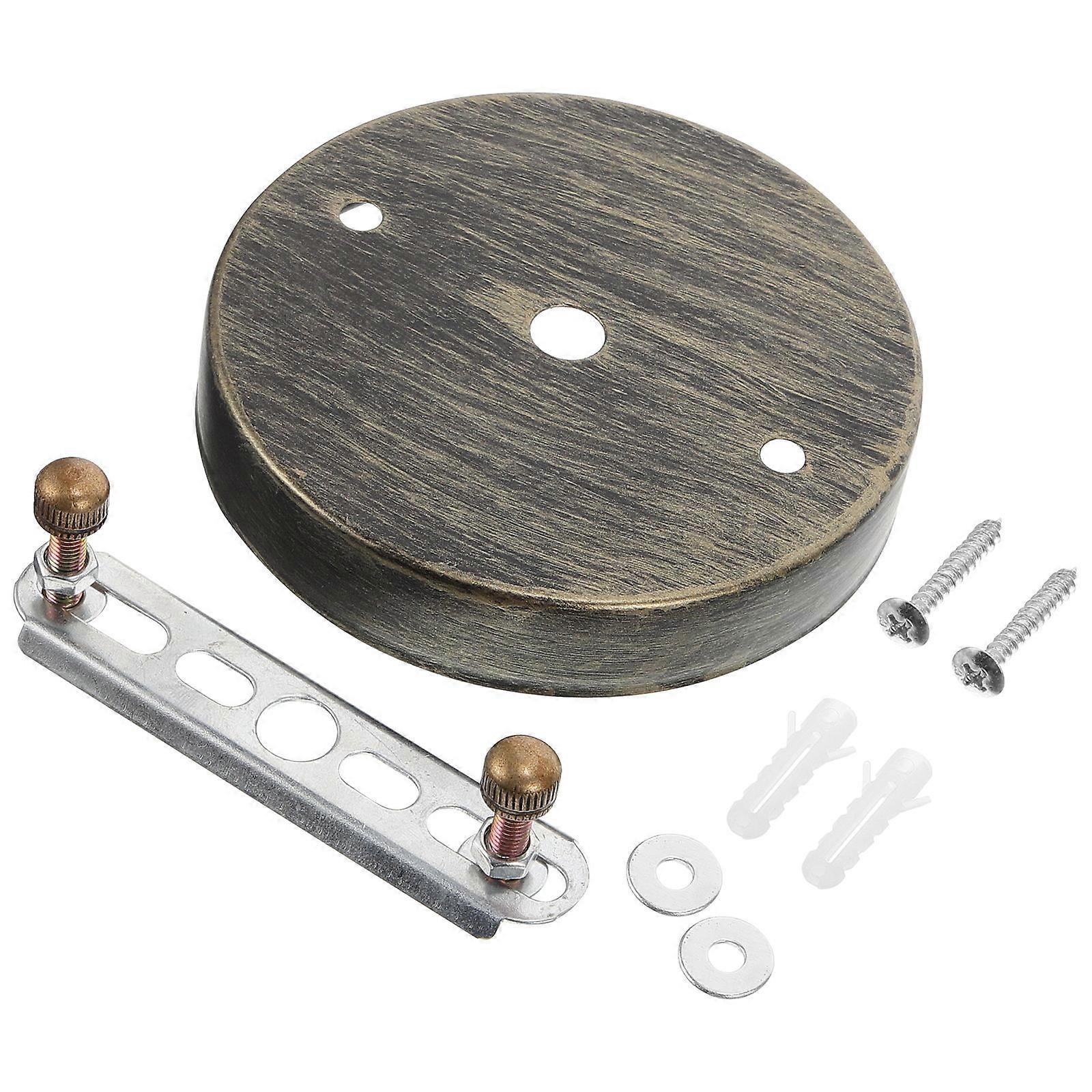 Ceiling Light Bracket Iron Lamp Plate Classic Design For Cafes Decorative Effect 1Set