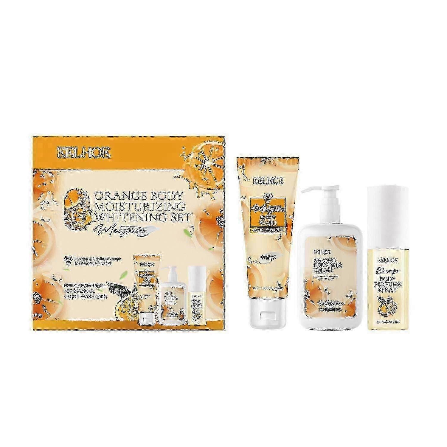 EELHOE 橙子身体保湿美白香水礼盒温和保湿保湿保湿
