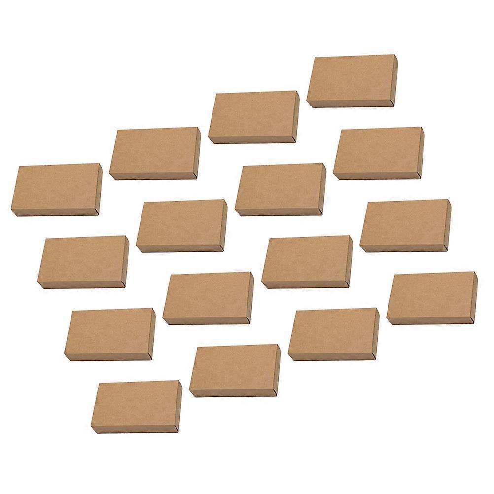 Drawer Paper Box Kraft Paper Drawer Type Gift Boxes Event Planners Khaki 11.2x8.2x4.2cm Storage 20Set