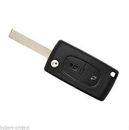 Flip Key Case Remote With Beard 2 Buttons KS05NO for EUGEOT 206/207/208/3008/307/407/607 Bipper Tepee Boxer Partner