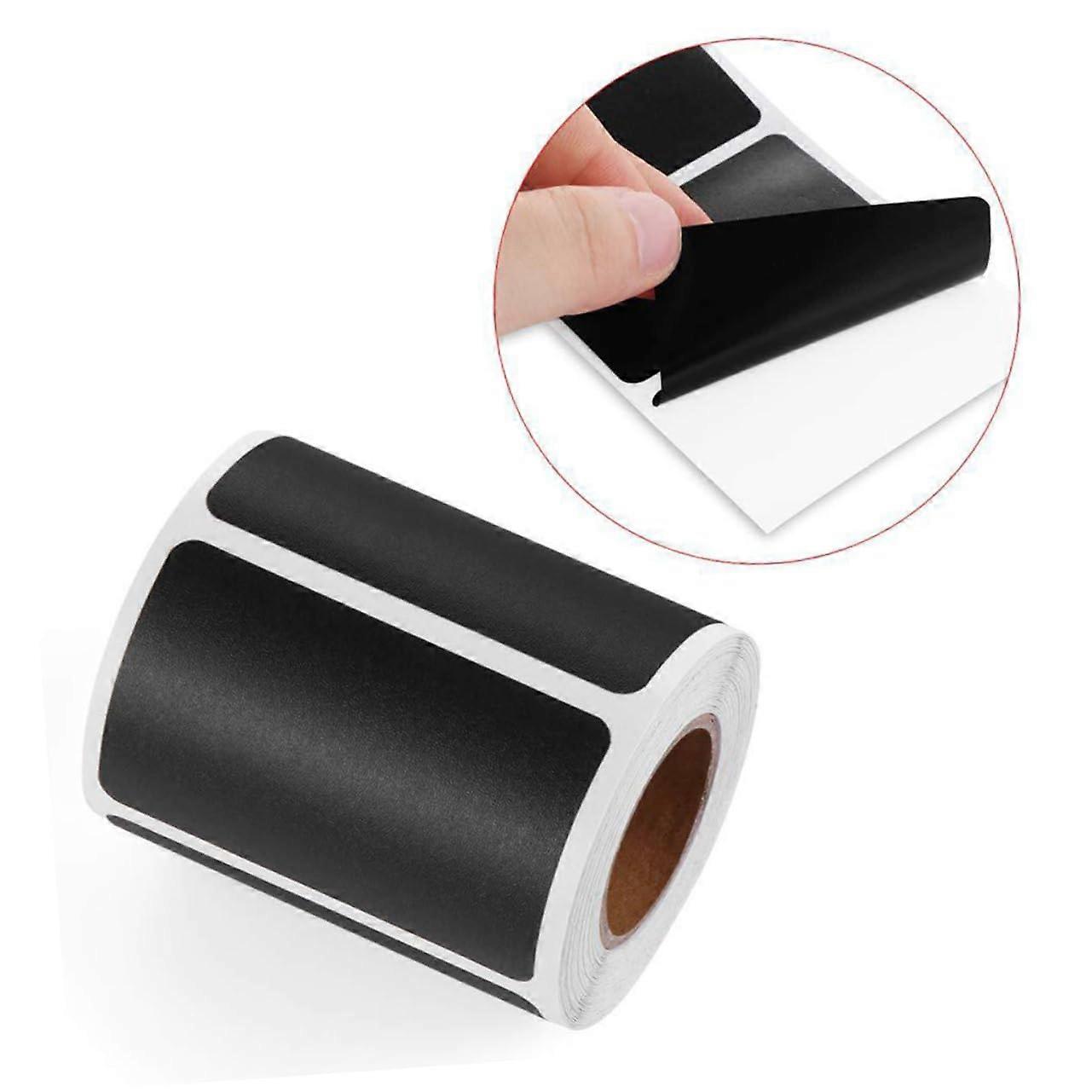150 Pieces Removable Chalkboard Labels Self-Adhesive For Spice Jars, Reusable For Office And Home, Black