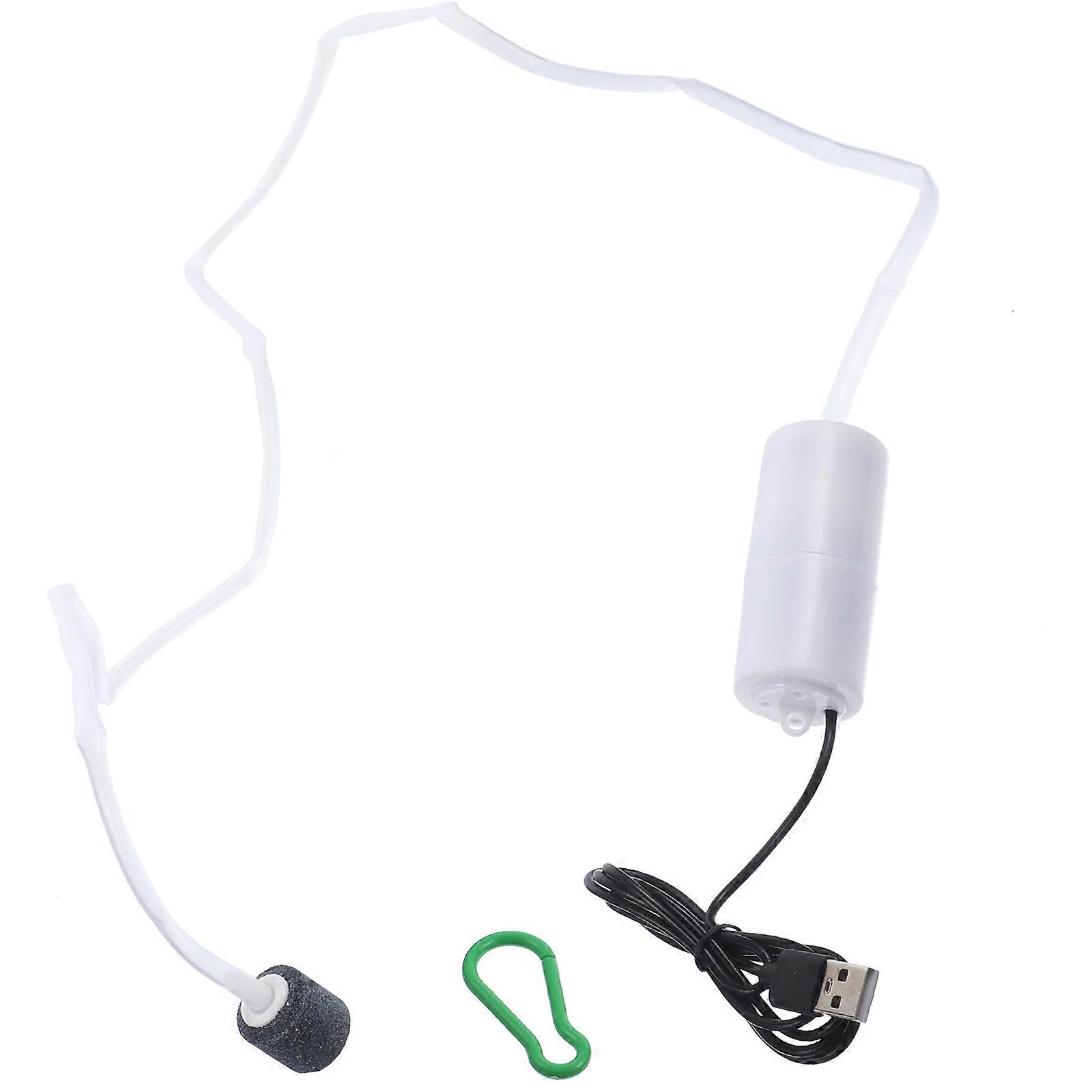 Aquarium Air Pump Mute Oxygen Aerator For Family Fish Tanks 1Set