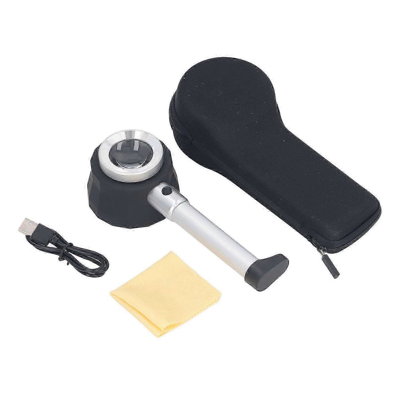 2025 Latest Model Handheld Microscope with LED Light Scale 45X Electronic Digital Portable