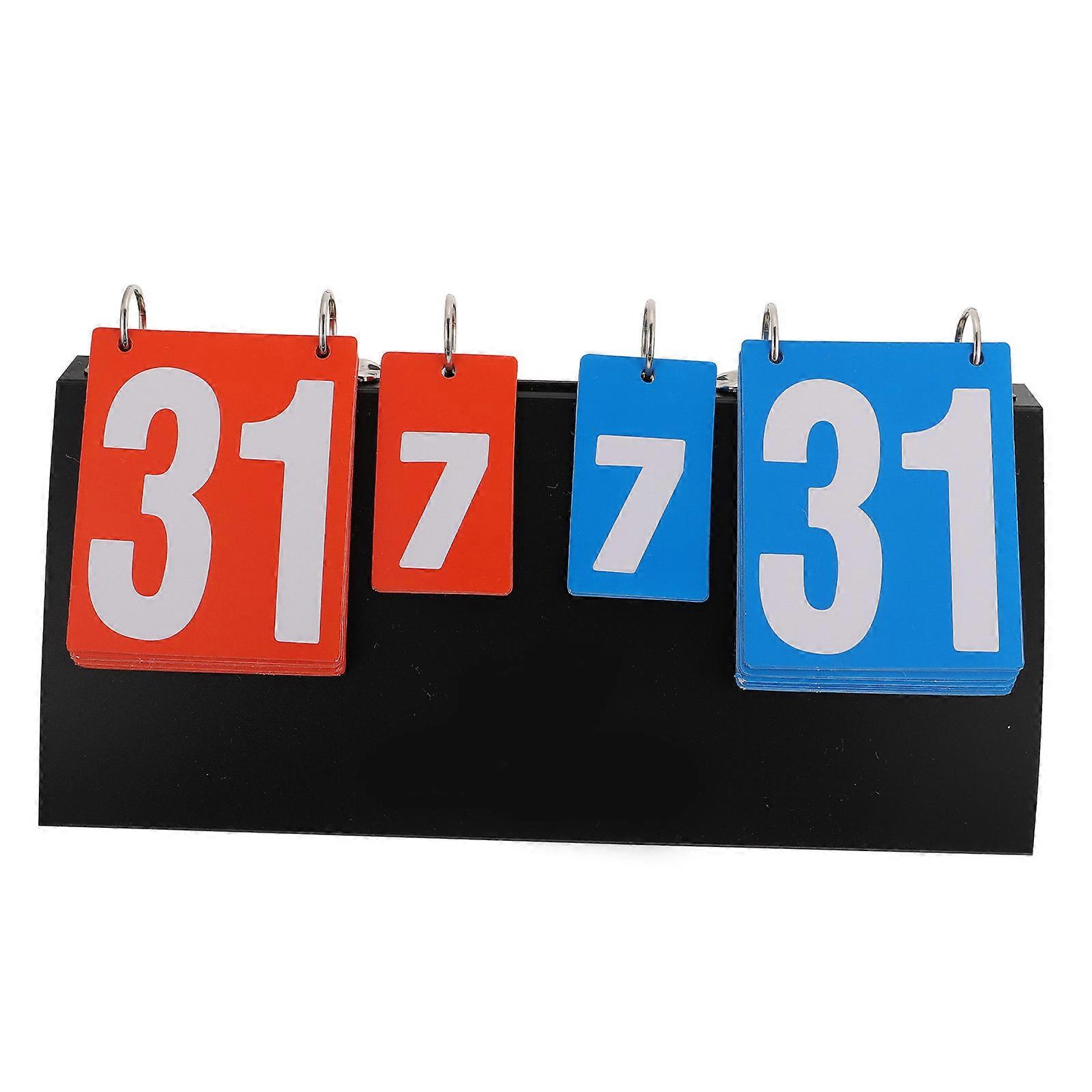 Tableau d’affichage de la compétition 4- Design Utile Scoring Arbitres Plastique 40x25cm 1Set