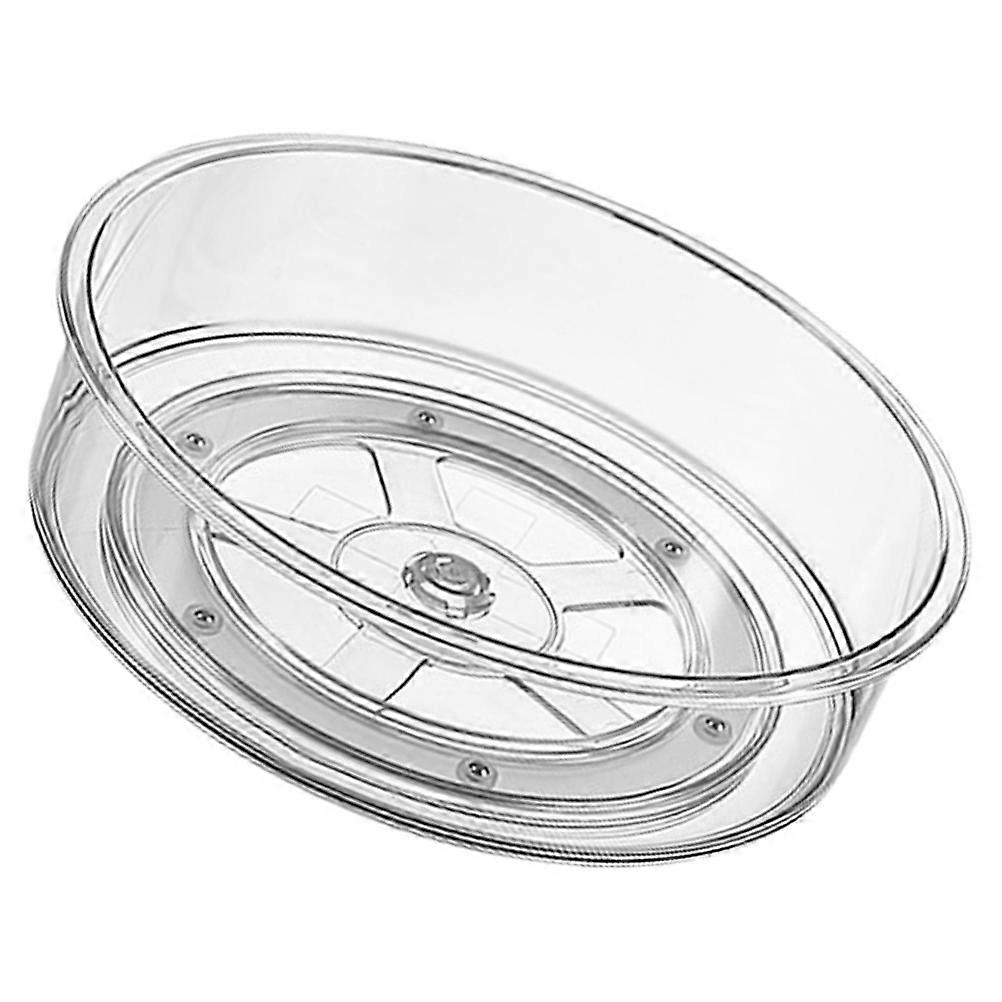 Transparent Kitchen Rotating Spice Rack Multifunctional Storage Organizer for Condiments and Seasoning 10.5 Inch