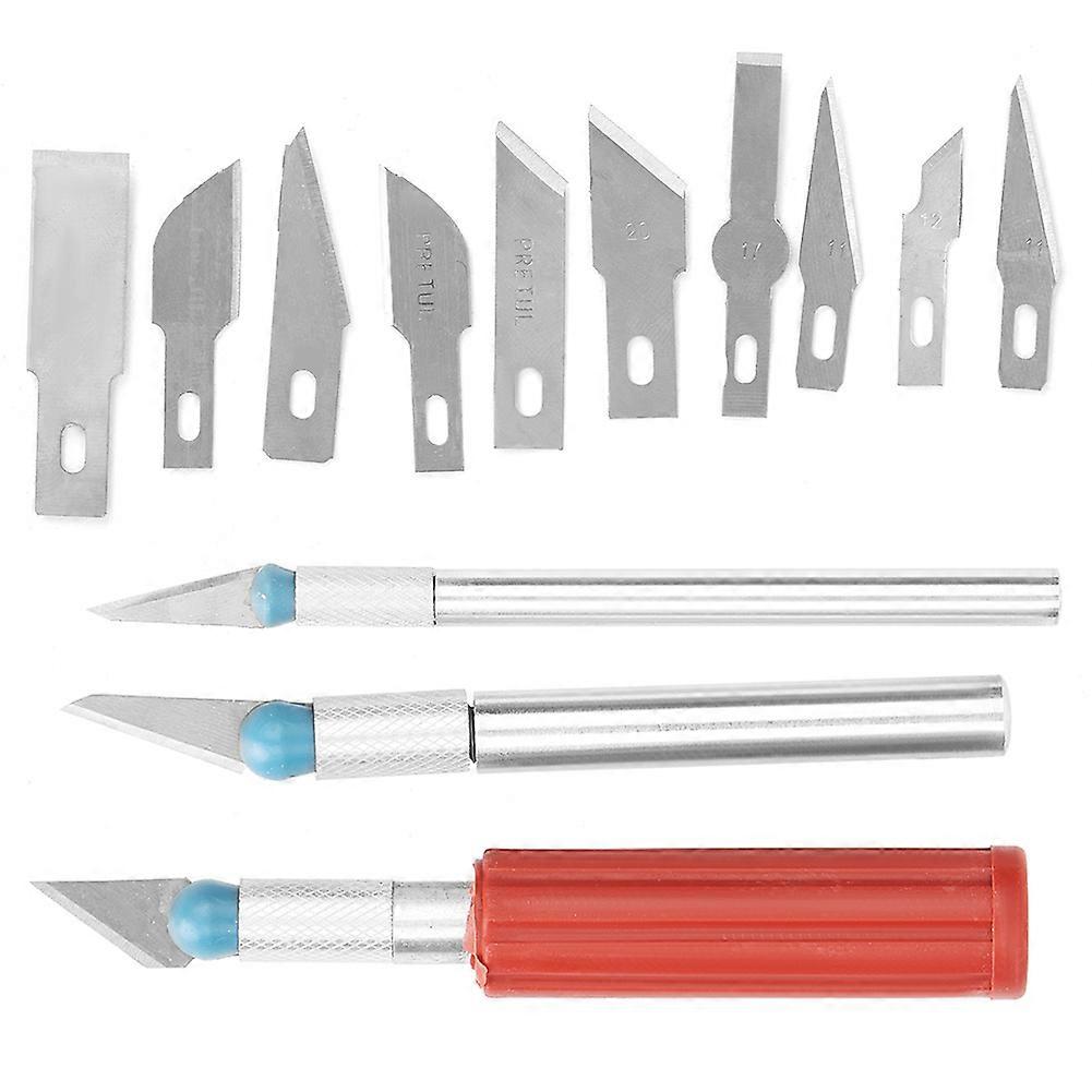 13Pcs Multifunction Handmade Cutting Carving Tool Set with Replaceable Blades