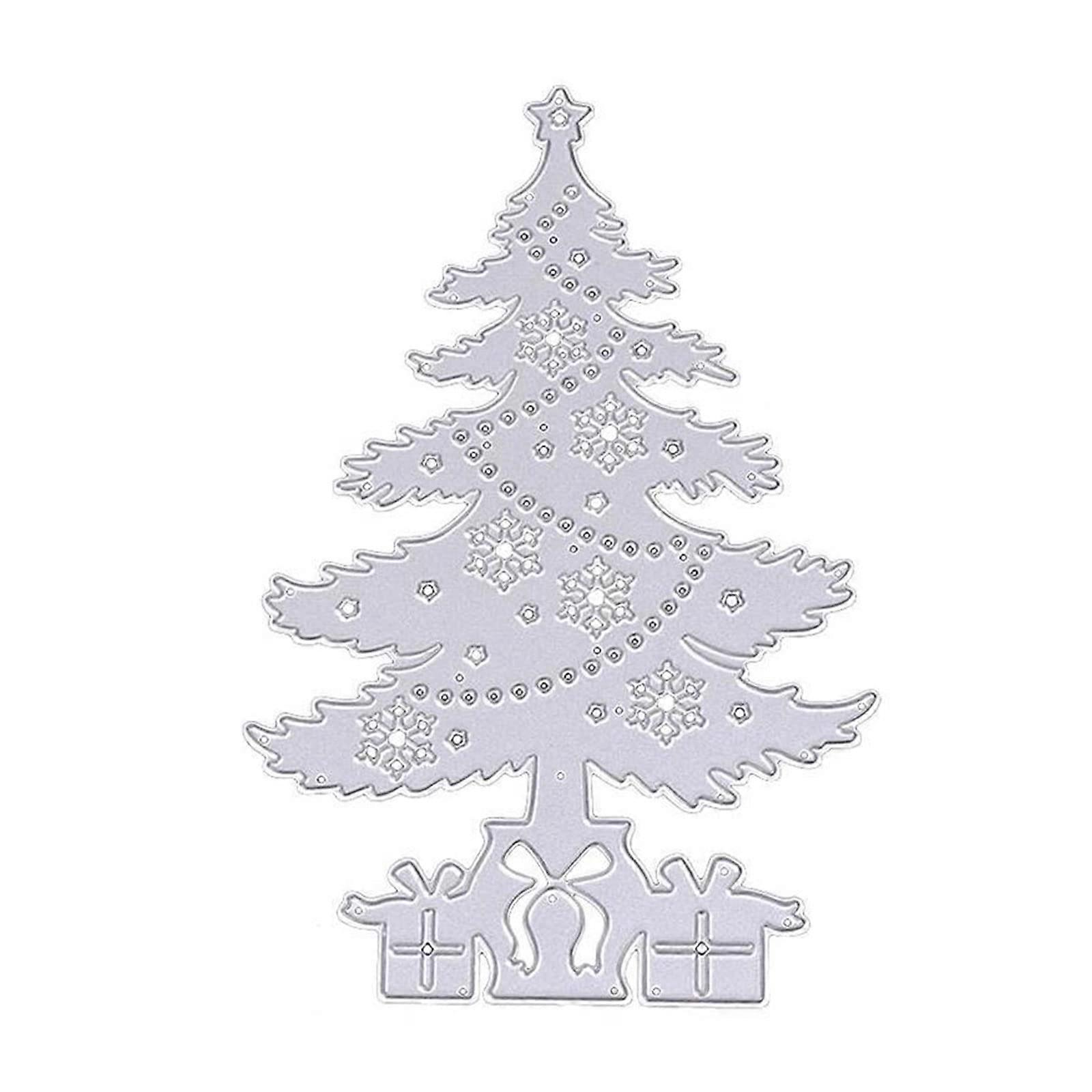 Creative Christmas Tree Stanzform, Carbon Steel Die Cut Template for Scrapbooking and Photo Embossing, D-D