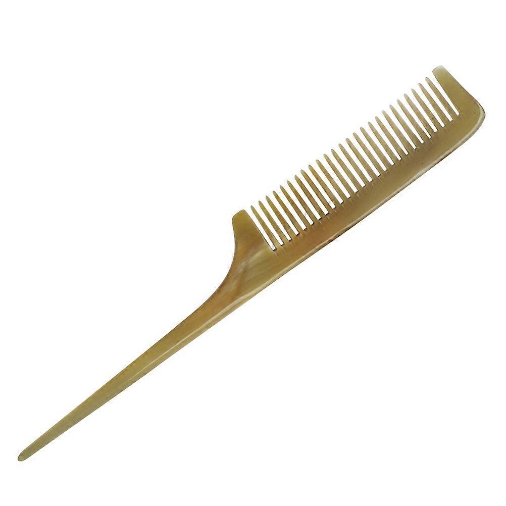 Tail Comb Horn Material Hairdressing Comb For Home Use Hair Styling 19 5x2 5cm 1Pcs