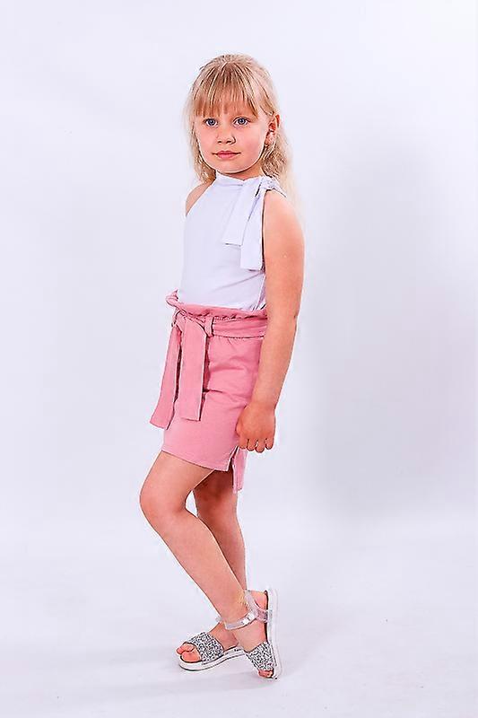 Mädchenbekleidungsset – Bluse & Rock, helle Farben, Sommer, HC 6195-036