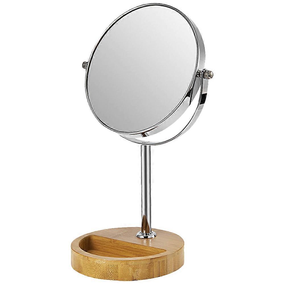 Elegant Desktop Vanity Mirror with Double Sided Rotating High Definition Makeup Mirror for Bedroom Grooming