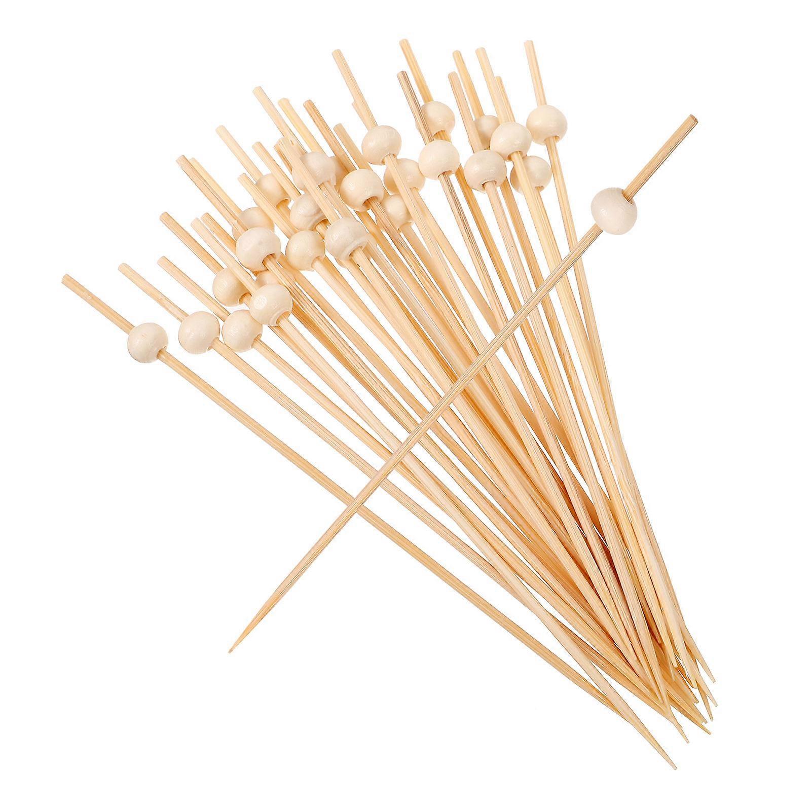 Cocktail Picks for Parties and Holidays Beige Synthetic Material Practical and Decorative 200 Pcs