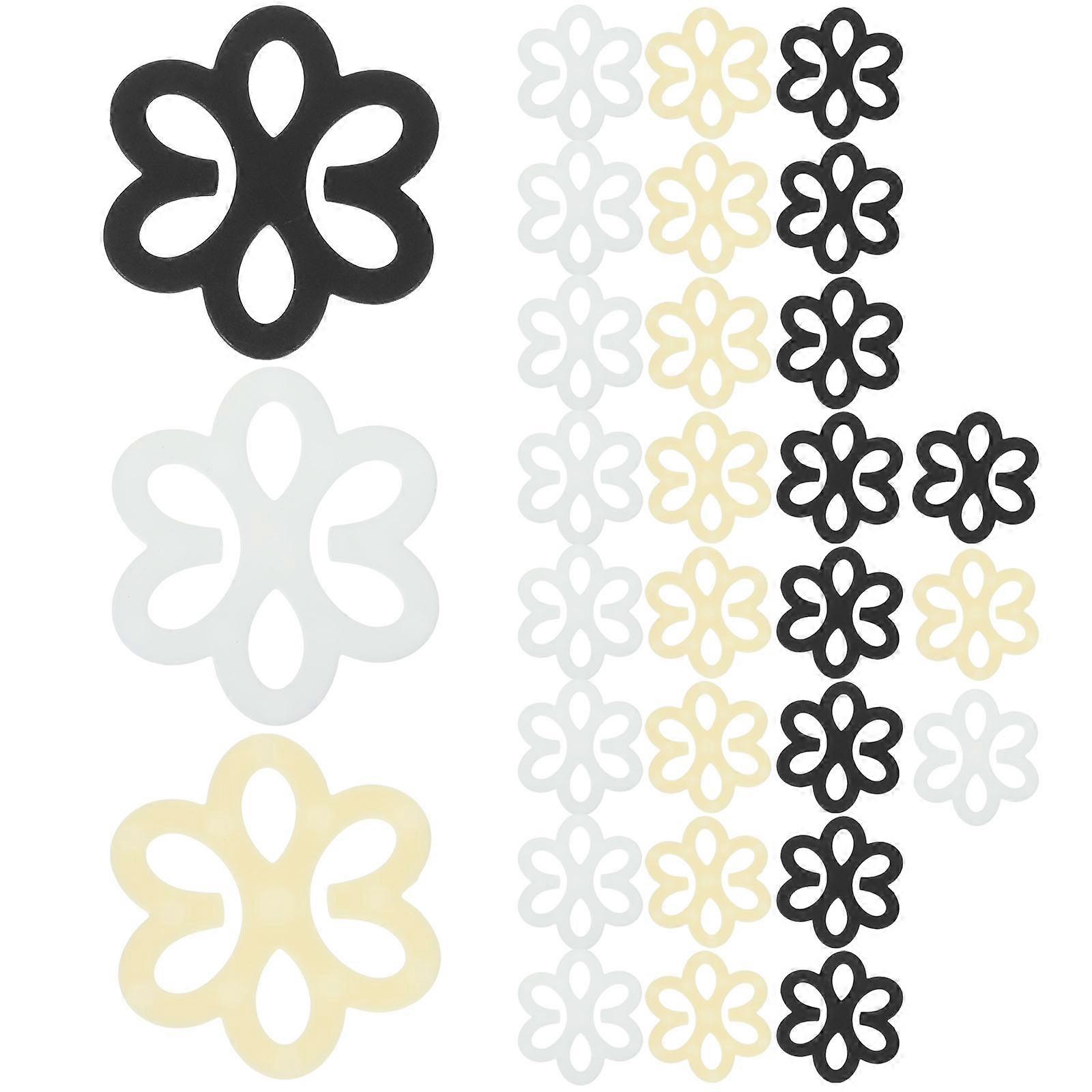 30pcs Flower Clips for Blouses Sports Tops Nonslip Strap Buckles to Hide Straps Comfortable Design