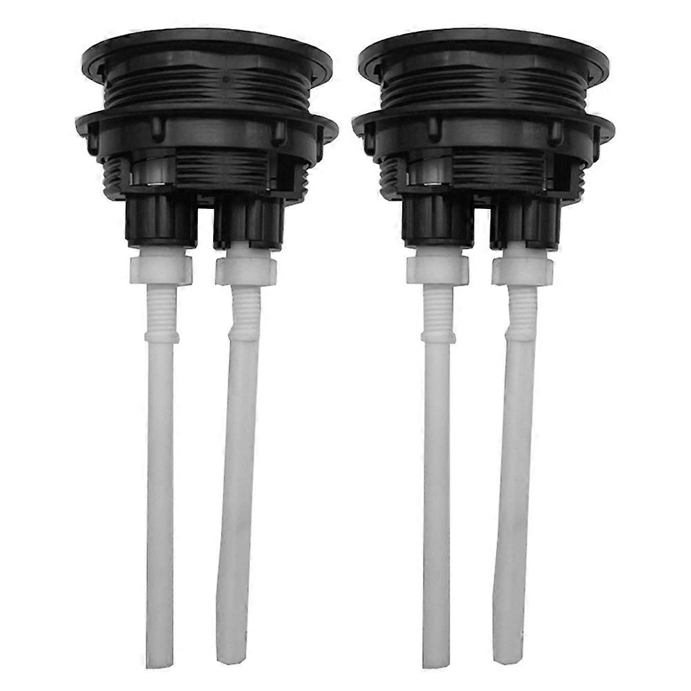 Flush Toilet Tank Button Set Durable Water Valve Replacement Parts for Bathroom Renovation 2pcs
