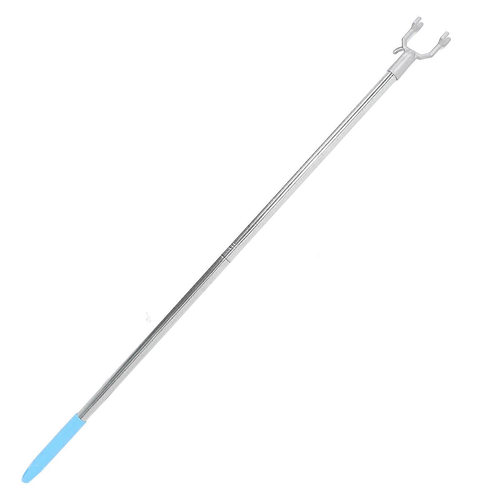 Sturdy Aluminum Clothesline Rod with Long Head for Clothes Hanging and Curtain Support