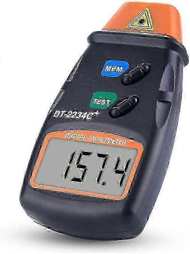 Tacômetro digital sem contato com display LCD - faixa de RPM de 2,5 a 99.999 para medição precisa de velocidade
