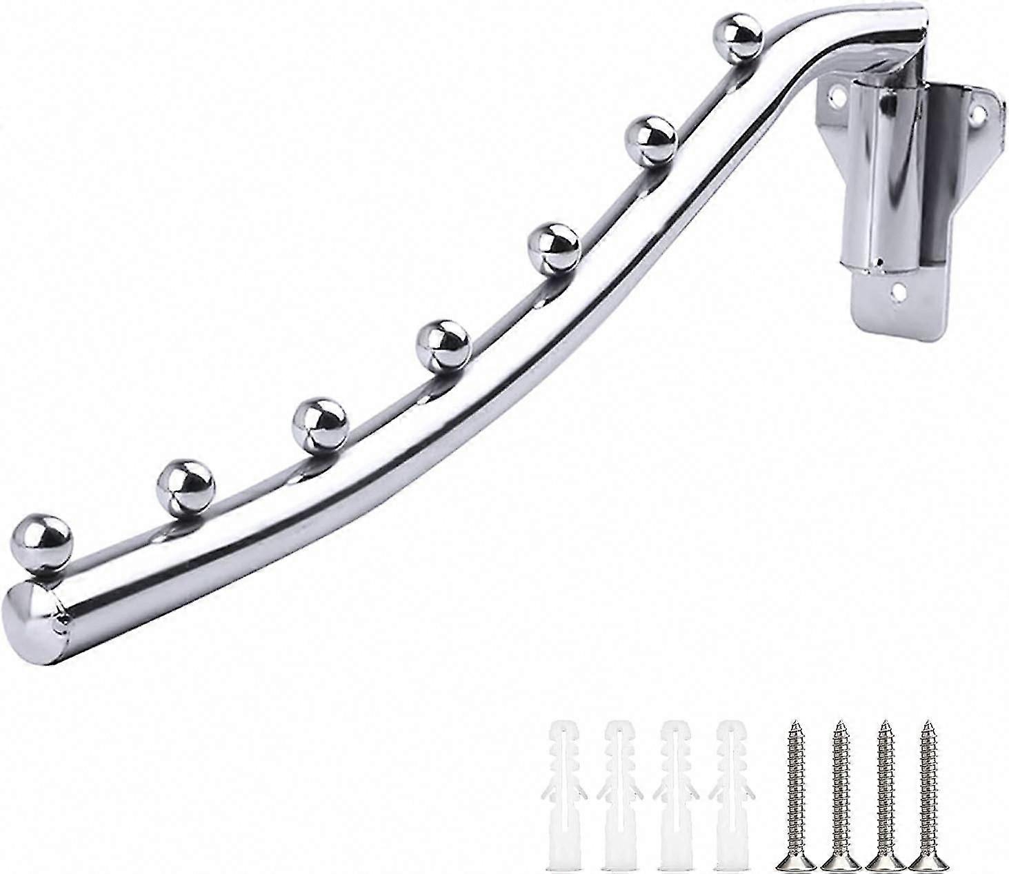 Foldable Wall Hanger - Space Saving Swing Arm Clothes Drying Rack for Laundry, Balcony, Closet (1PC)