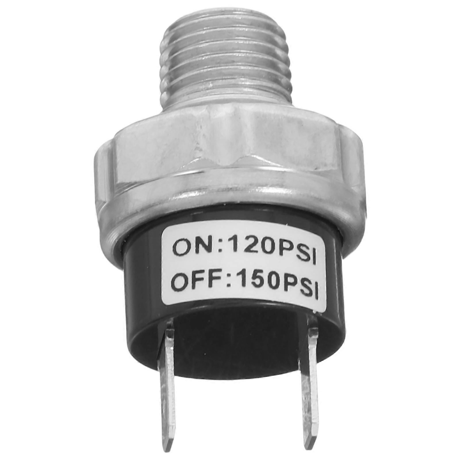 Air Compressor Automatic Pressure Switch for Air Horn Systems Silver Coated Tube Replacement 1/4 Inch NPT