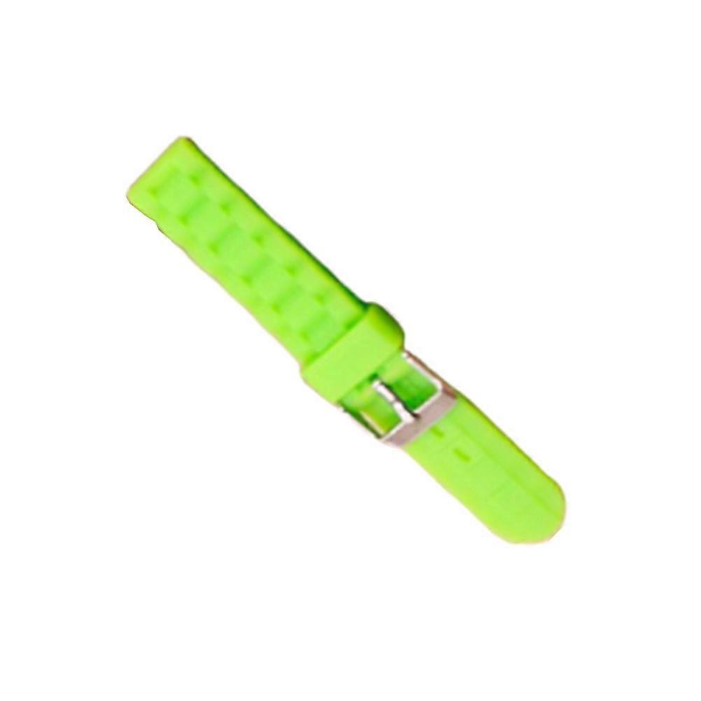 Stílusos óraszíj csere szilikon csuklópánt minden alkalomra sima zöld 1db