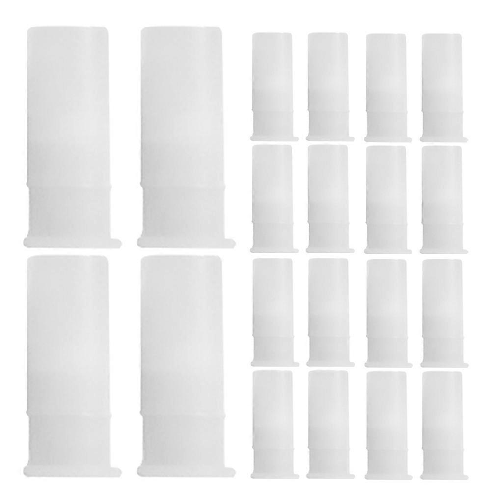 120pcs ABS Squeaky Dog Toy Replacement Noise Maker Inserts for DIY Toy Repair and Crafting White