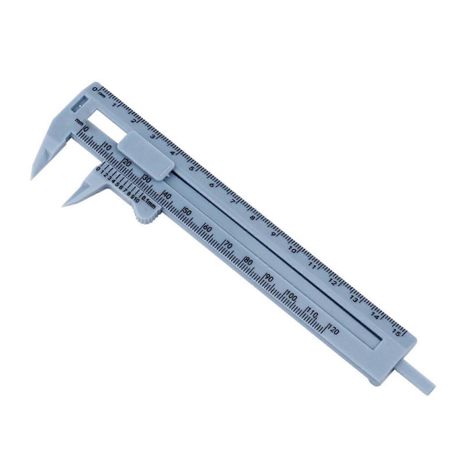 Vernier Micrometer Dual Scale Plastic Body For Diameter And Thickness Measurement 0-120mm 0-150mm Blue