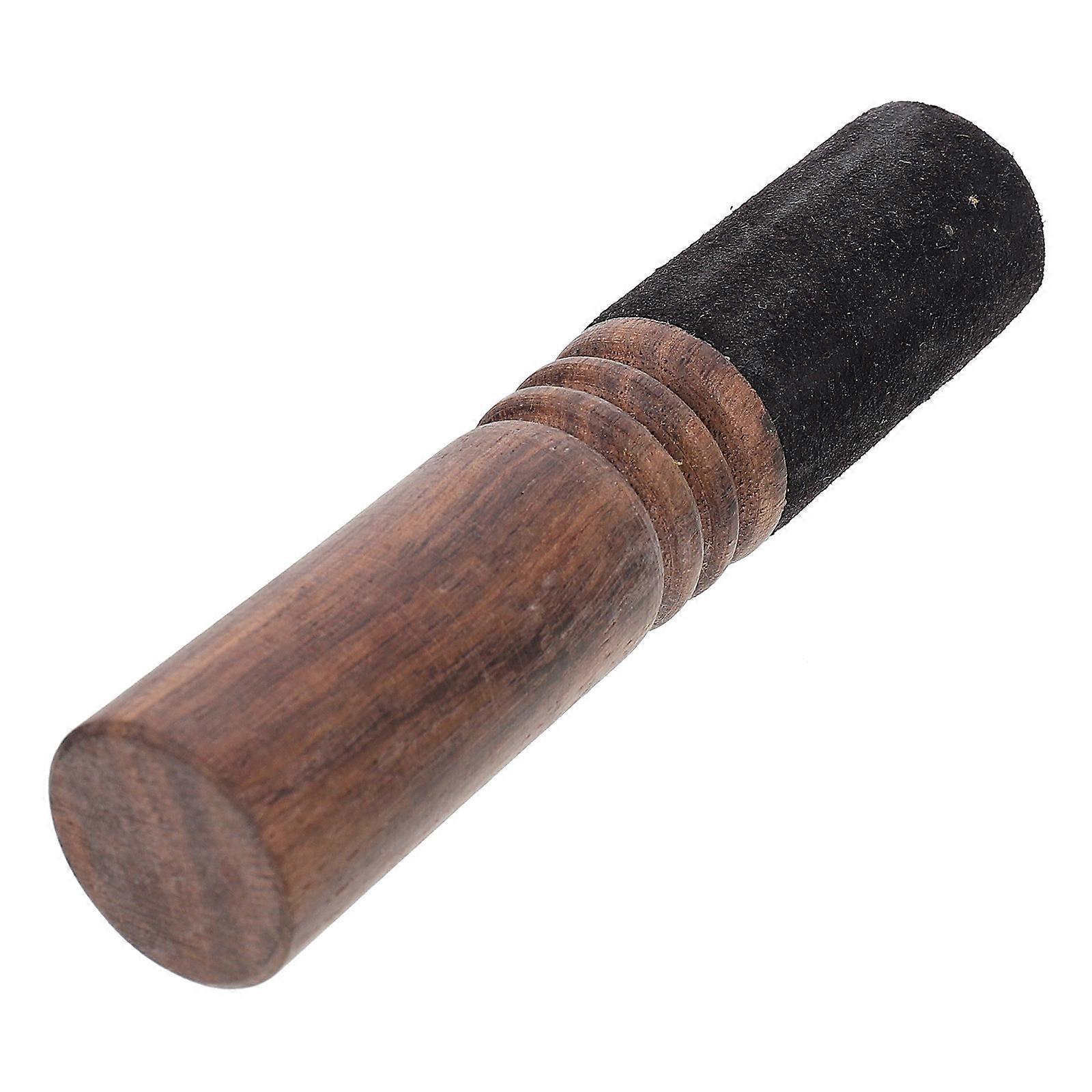 Singing Bowl Handle Nepalese Handmade Wooden Accessory for Musicians Office Use 12.6X2.6CM Practical Use 1Set