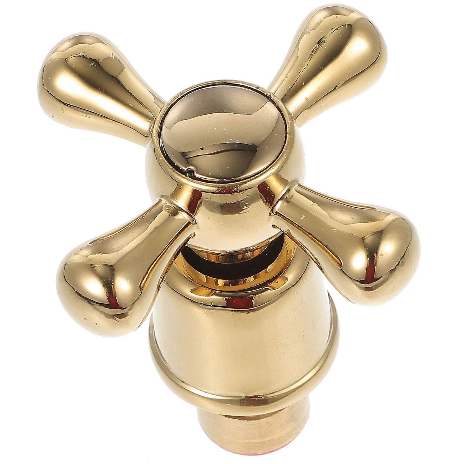 Hot Cold Faucet Knob Handle Stainless Steel Material Suitable For Kitchen Faucet Repair 1 Set