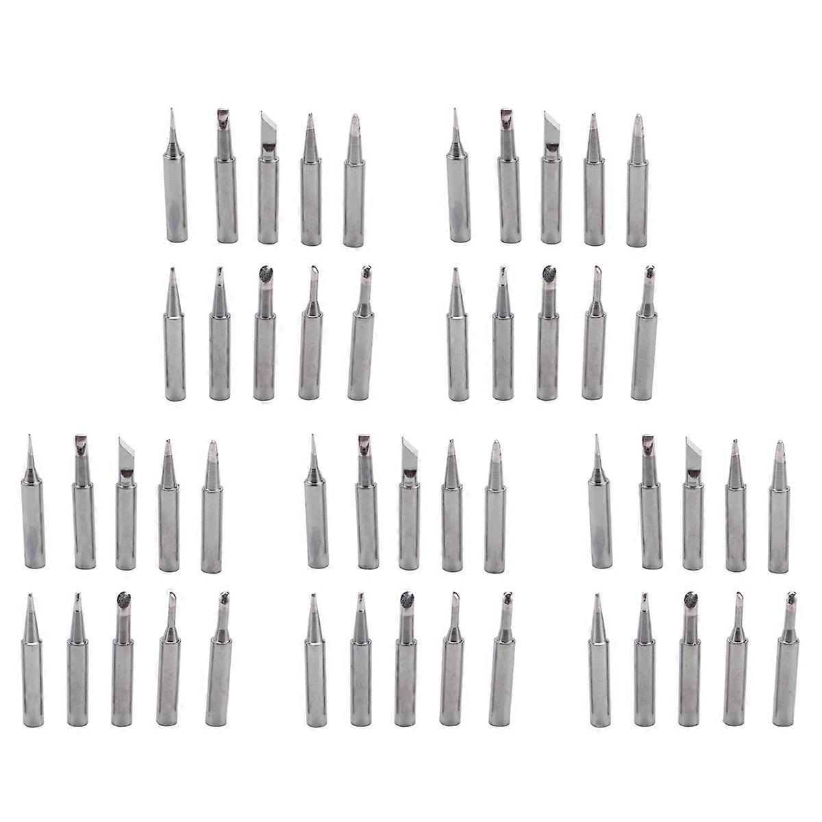 50 Tip Set Tips Soldering Tip Set for Soldering Iron 900-T-I/ / 1.6D/ 2.4D/ 3.0D/ 2C/ 3C/ 4C 