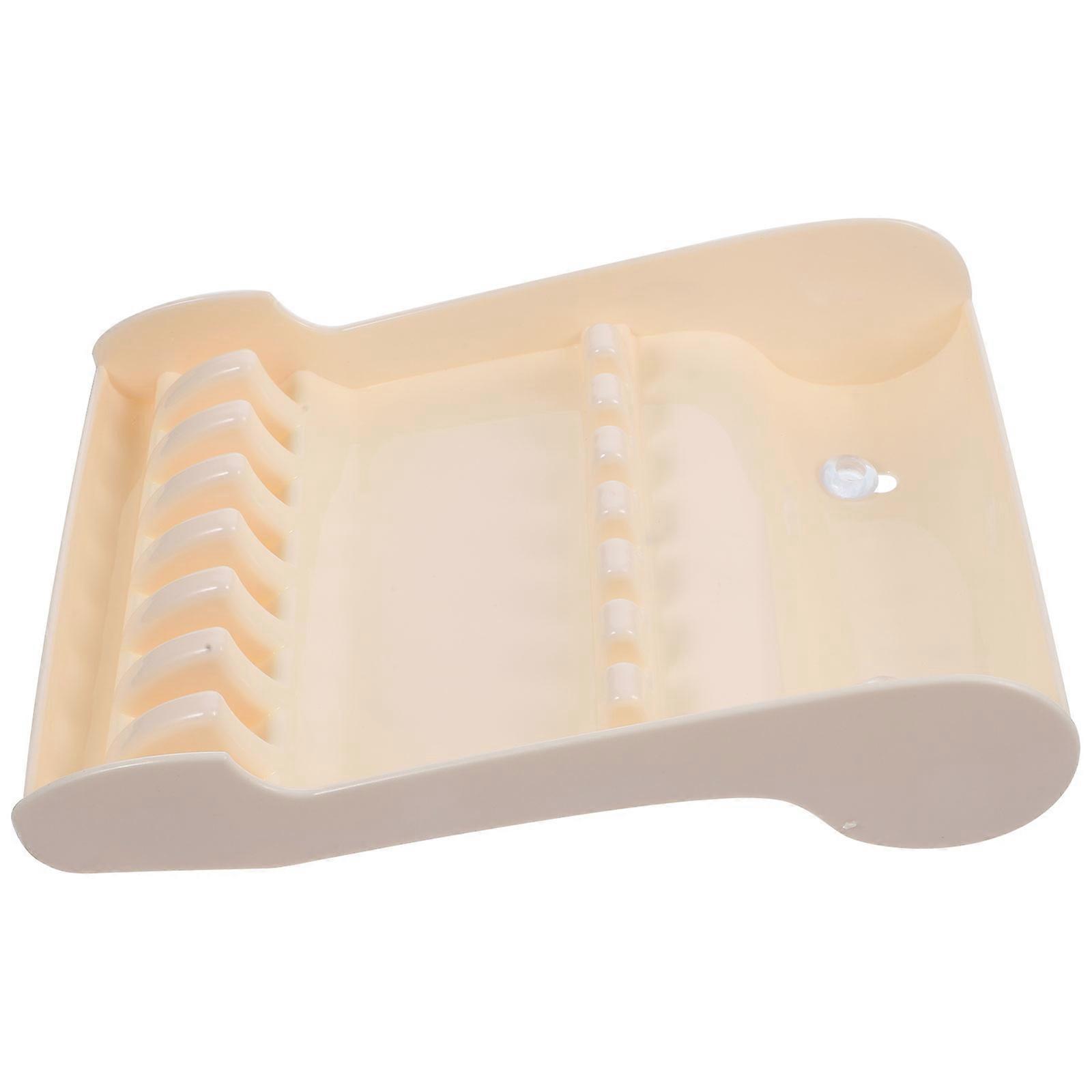 Convenient Hairdressing Tool Storage Box for Scissors Clips in ABS White Color for Daily Use