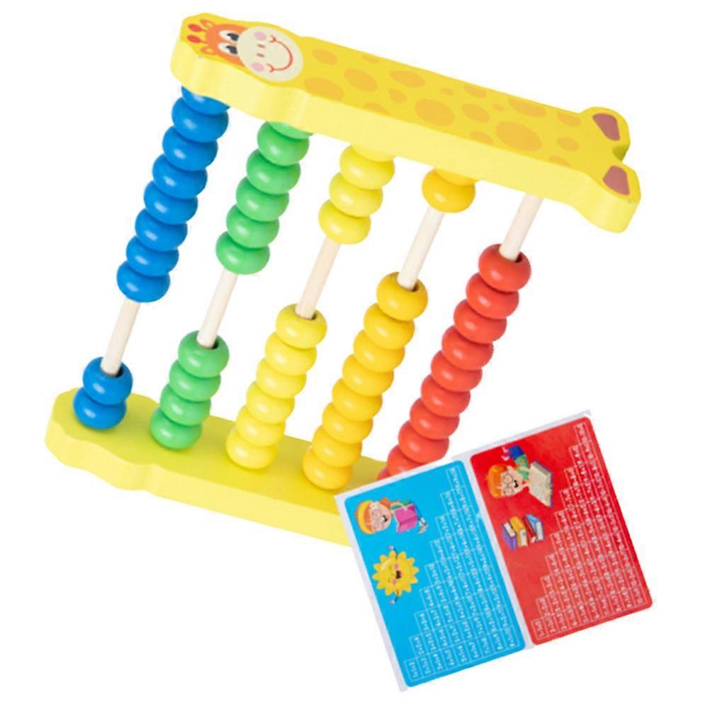 Wooden Abacus Giraffe Calculating Tool for 1Pcs Preschool Supplies Educational