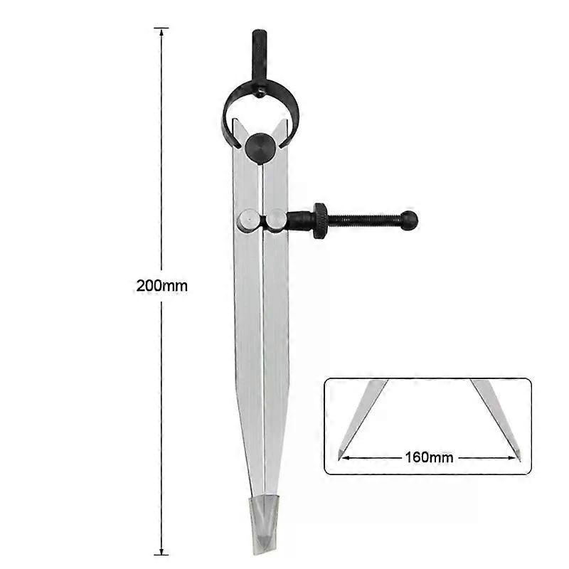 Adjustable Leather Compass Lockable Carbon Steel Wing Splitter DIY Gauge